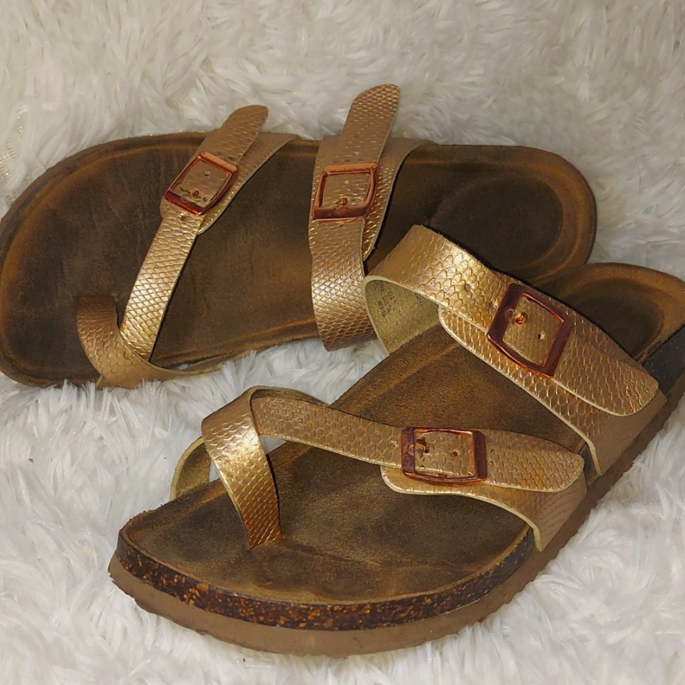 Gold sandals
